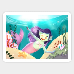 Summer Mermaid Sticker